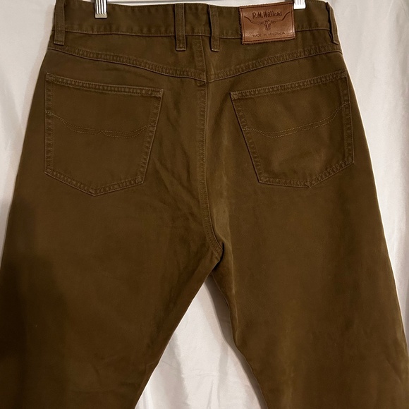R.M. Williams Men's Cotton Jeans Australia - Walnut W-32, Inseam - 32 - SALE - Picture 1 of 10